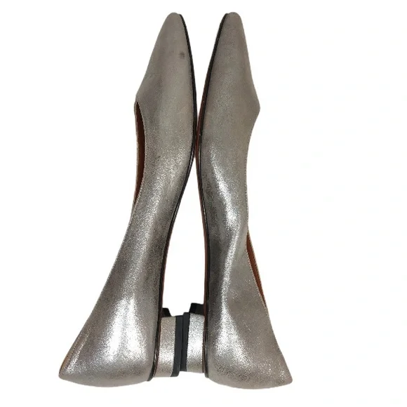 Aquatalia Perla Metallic Flat Size 8 - Picture 4 of 8